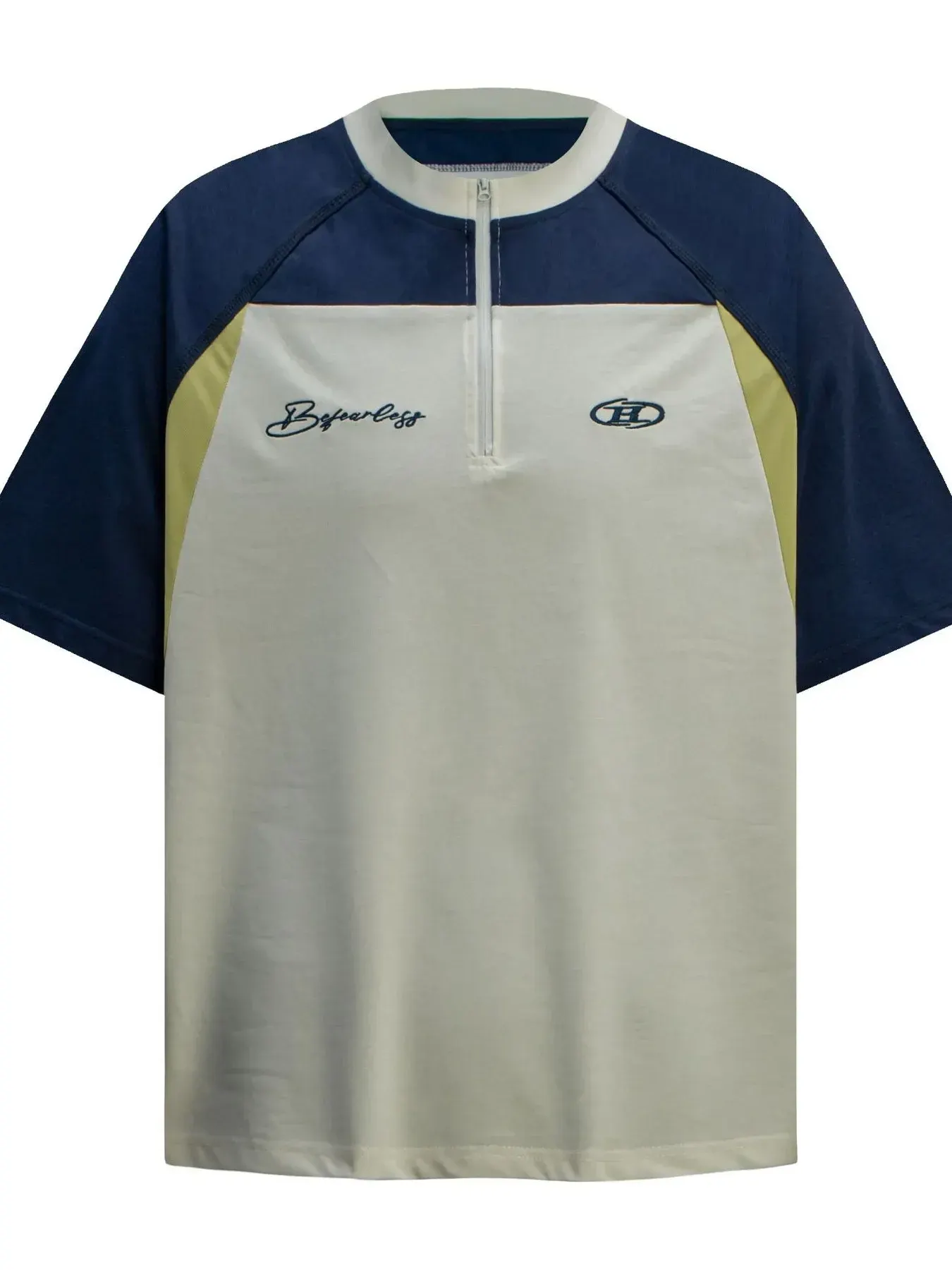 Men's Half Zip Short Sleeve T-Shirt