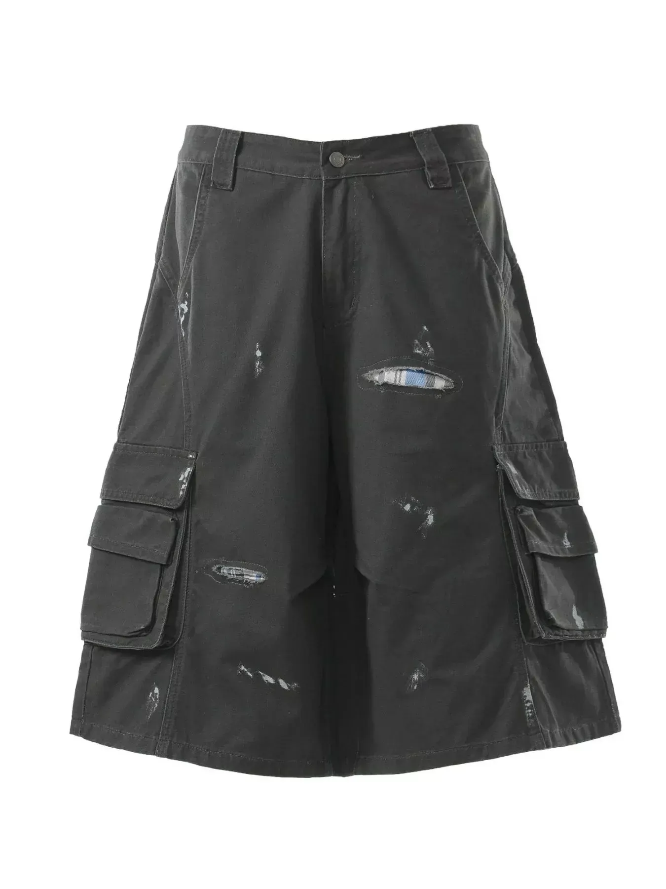 Men's Distressed Cargo Capris