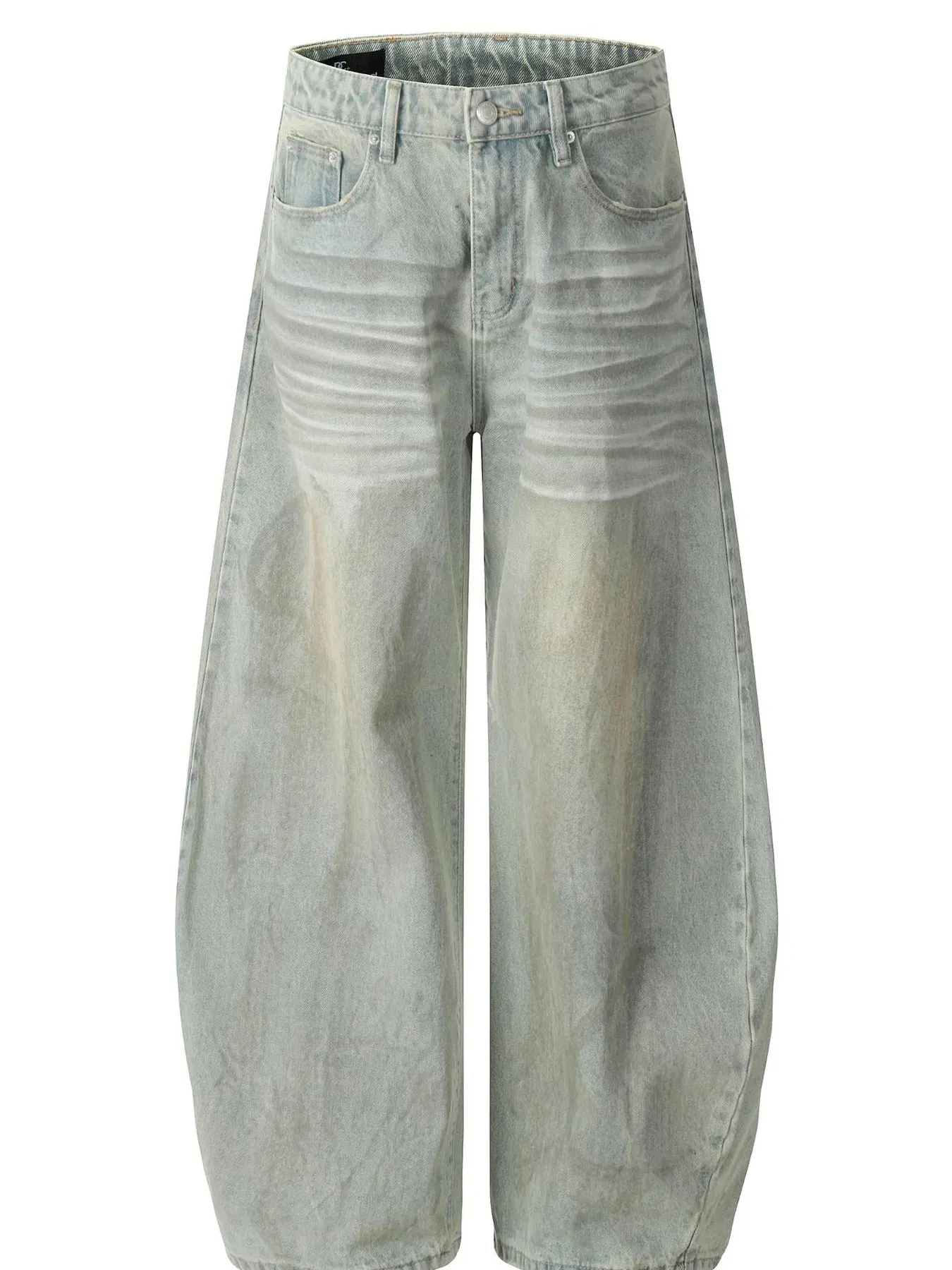 Men's Vintage Washed Wide Leg Jeans