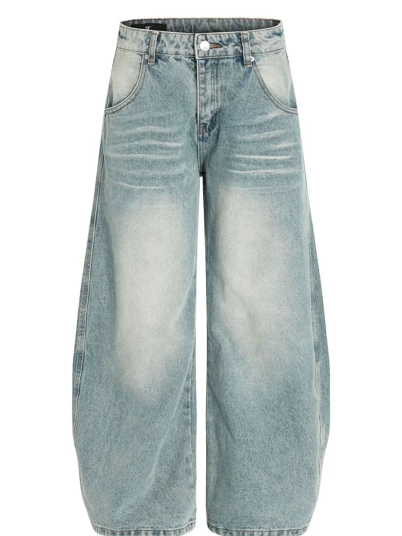 Men's Washed Wide Leg Baggy Jeans