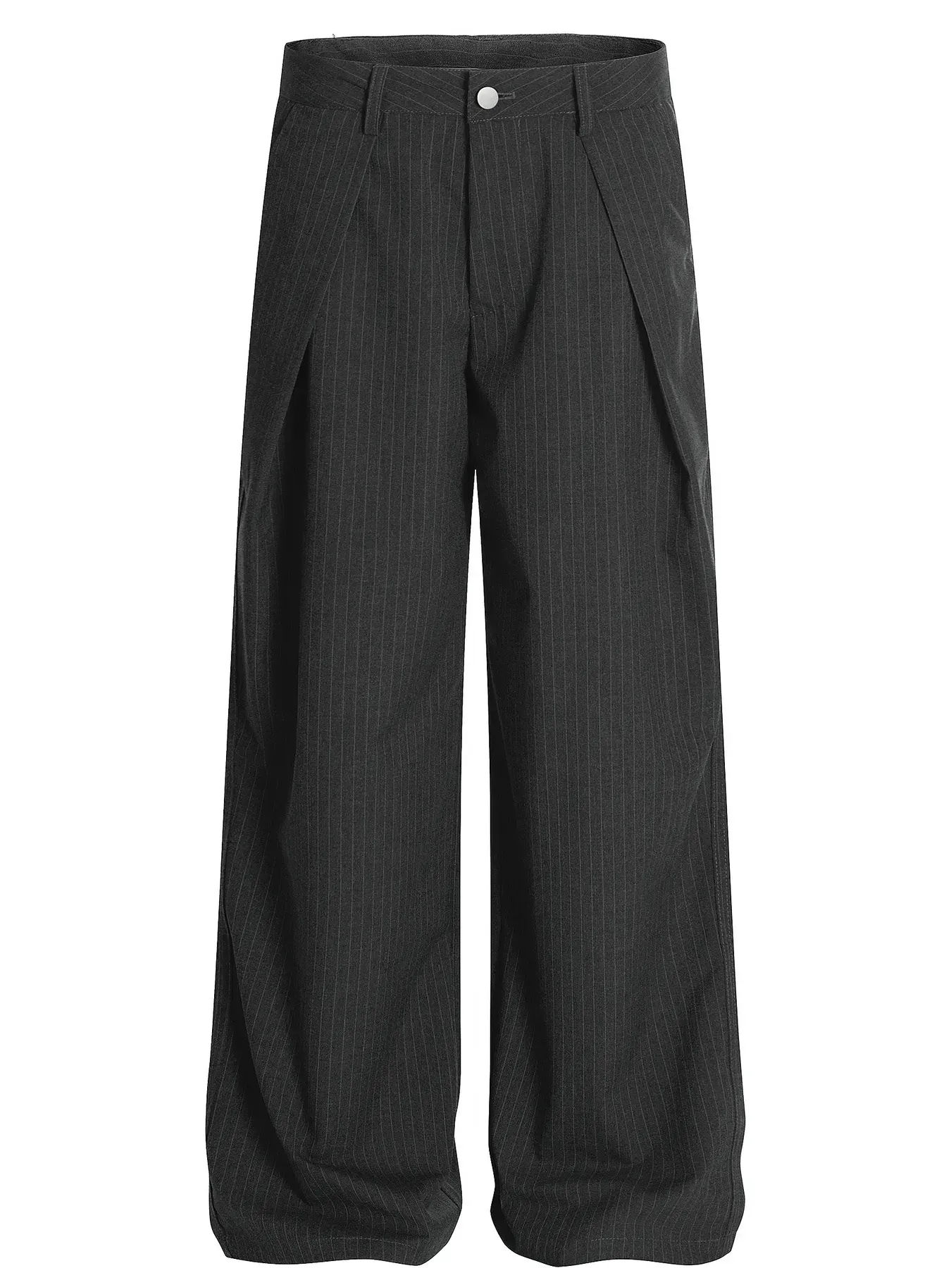 Men's Wide Leg Pinstripe Pants